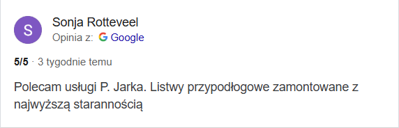 Opinia google