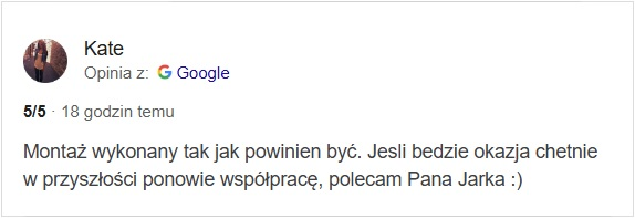 Opinia google